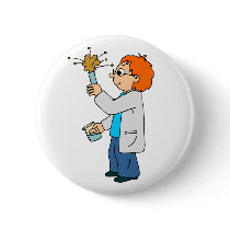Scientist Pinback Button