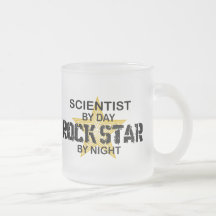 Scientist Rock Star by Night Coffee Mug