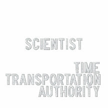 SCIENTIST, Time TransportationAUTHORITY Embroidered Hooded Sweatshirt