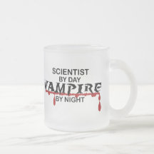 Scientist Vampire by Night Coffee Mug