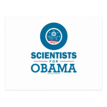 Scientists for Obama Post Cards