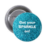 Scintillement bleu de Faux Badges Avec Agrafe
