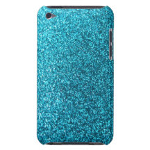 Scintillement bleu de Faux Étui iPod Touch