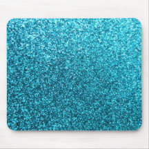 Scintillement bleu de Faux Tapis De Souris