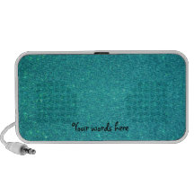 Scintillement de turquoise haut-parleurs mp3