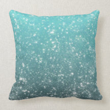 Scintillement d'Ombre d'Aqua Oreiller