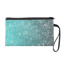 Scintillement d'Ombre d'Aqua Sacs À Main Avec Dragonne