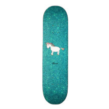 Scintillement nommé personnalisé de turquoise de l planches à roulettes customisées