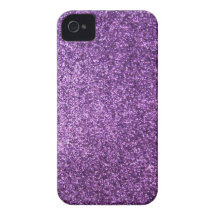 Scintillement pourpre de Faux Coques Case-Mate iPhone 4