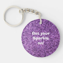 Scintillement pourpre de Faux Porte-clés
