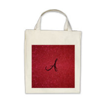 Scintillement rouge sacs en toile