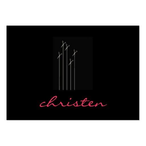 scissor flowers business card