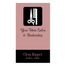 Scissors and Comb Hair Biz Business Cards