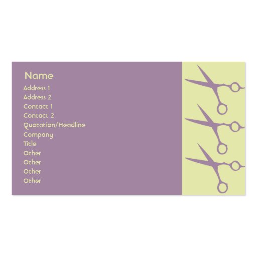 Scissors - Business Business Cards
