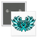 Scleroderma Awareness Heart Wings Pinback Buttons
