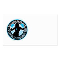 Scleroderma Boxing Girl Business Card Template