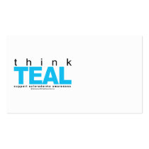 Scleroderma THINK Teal Business Card Templates