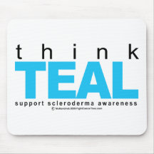 Scleroderma THINK Teal Mouse Pad