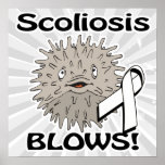 Scoliosis Blows Awareness Design Poster