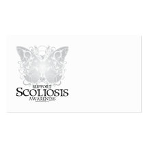 Scoliosis Butterfly Business Cards