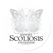 Scoliosis Butterfly stickers