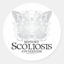 Scoliosis Butterfly Sticker