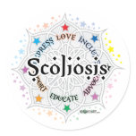 Scoliosis Lotus Sticker