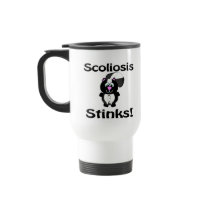 Scoliosis Stinks Skunk Awareness Design Mugs