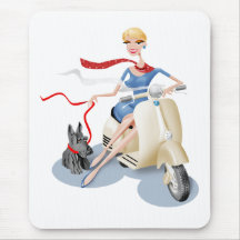 Scooter Chick Mousepad