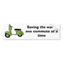scooter commuter bumper stickers