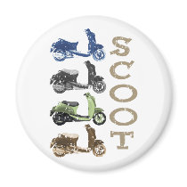 Scooter Quads Fridge Magnet