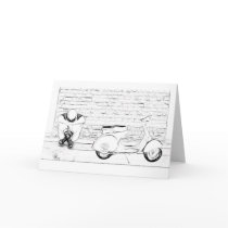 Scooter Skin Greeting Cards
