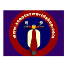 Scooter World Postcard