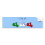 Scooters of Italy Italian Scooter Italia Logo flag Bumper Sticker