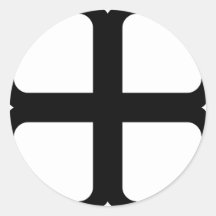 Scope Cap Sticker, Crusader Cross - Style 1