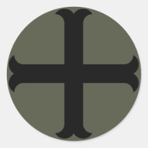 Scope Cap Sticker, Crusader Cross - Style 2