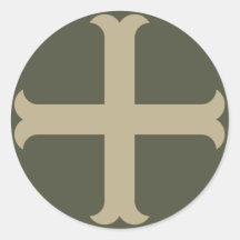 Scope Cap Sticker, Crusader Cross - Style 3