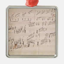 Score sheet of 'Moonlight Sonata' Christmas Tree Ornaments