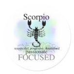 Scorpio About You stickers