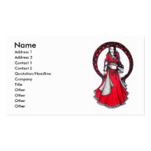 Scorpio Belly Dancer Business Cards