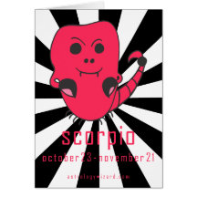 Scorpio Birthday Card