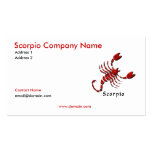 Scorpio Business Card business cards