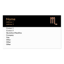 Scorpio Business Card