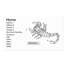 Scorpio Business Card