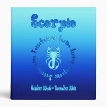 Scorpio Characteristics (Zodiac Water Sign) Binder