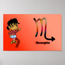 Scorpio chibi print