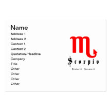 Scorpio, Horoscope, zodiac, astrology Business Card Templates