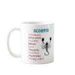 Scorpio Horoscope Zodiac Sign Mugs