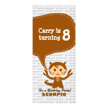 Scorpio Invitation Birthday Party