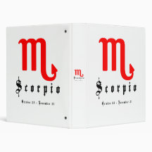 Scorpio, October 23 - November 21 Binders